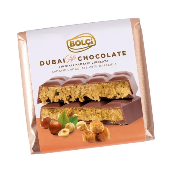 Bolci táblás Dubai csoki flowpack 100g 